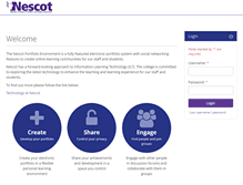 Tablet Screenshot of mahara.nescot.ac.uk